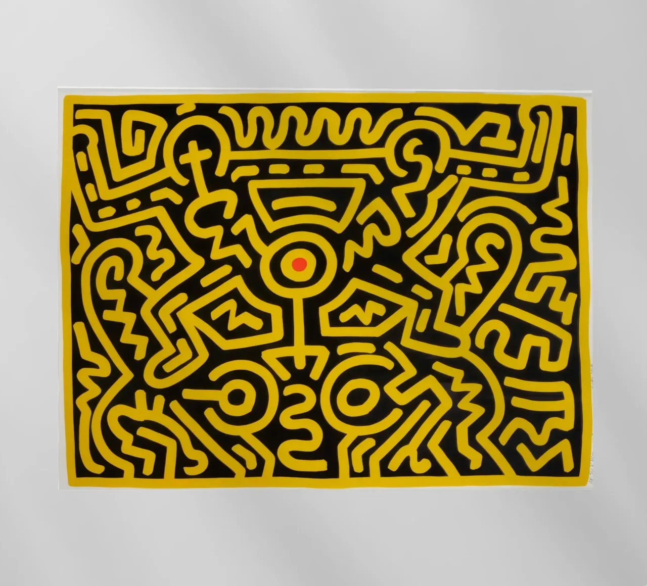Keith Haring che cresce #4 Pop Art astratta pellicola backlit da ClubArt