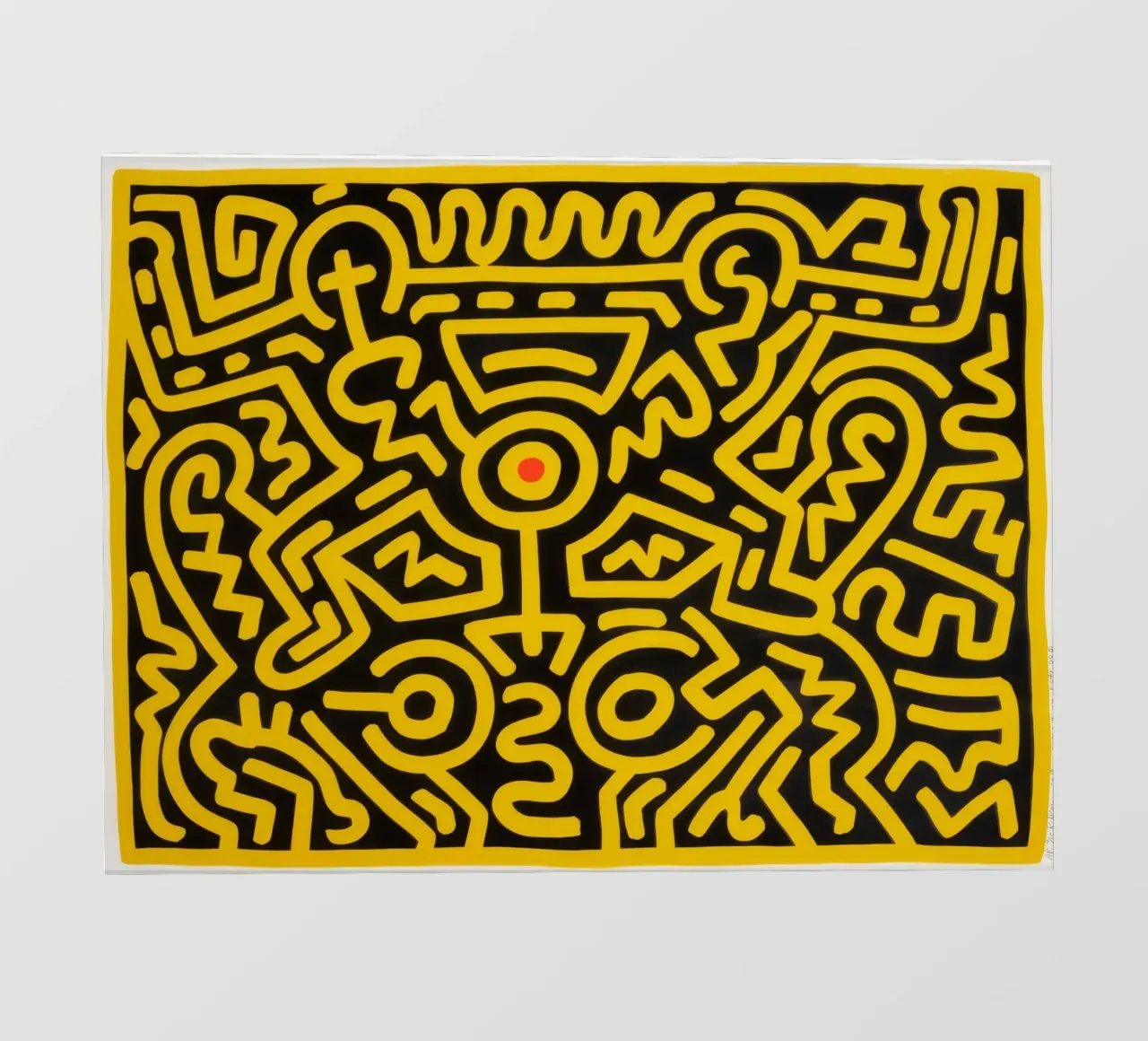 Keith Haring che cresce #4 Pop Art astratta telo in pvc da ClubArt