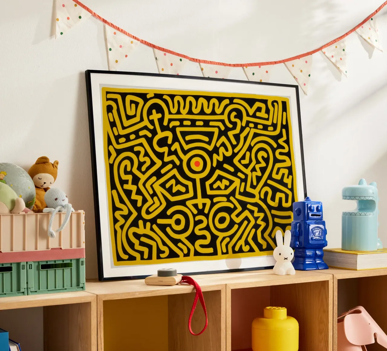 Keith Haring che cresce #4 Pop Art astratta poster da ClubArt