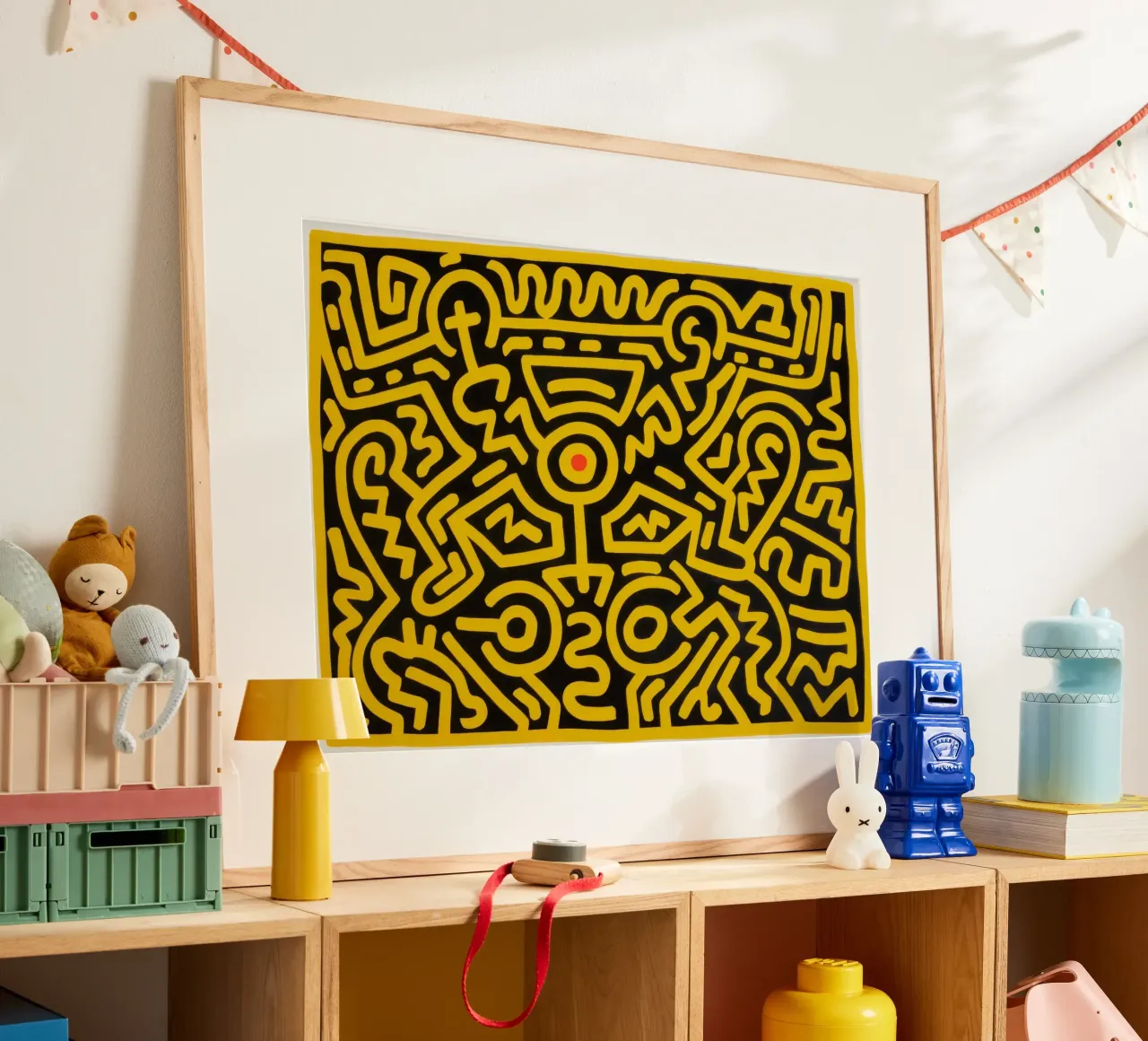 Keith Haring che cresce #4 Pop Art astratta poster da ClubArt