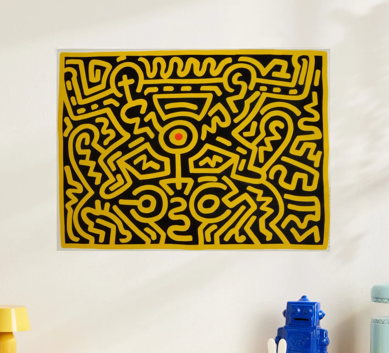 Keith Haring che cresce #4 Pop Art astratta poster da ClubArt