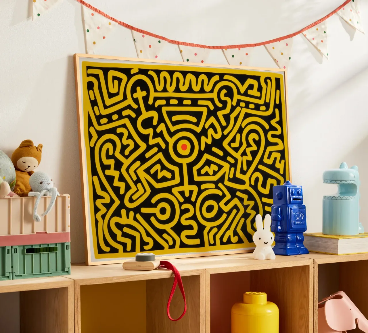 Keith Haring che cresce #4 Pop Art astratta poster da ClubArt