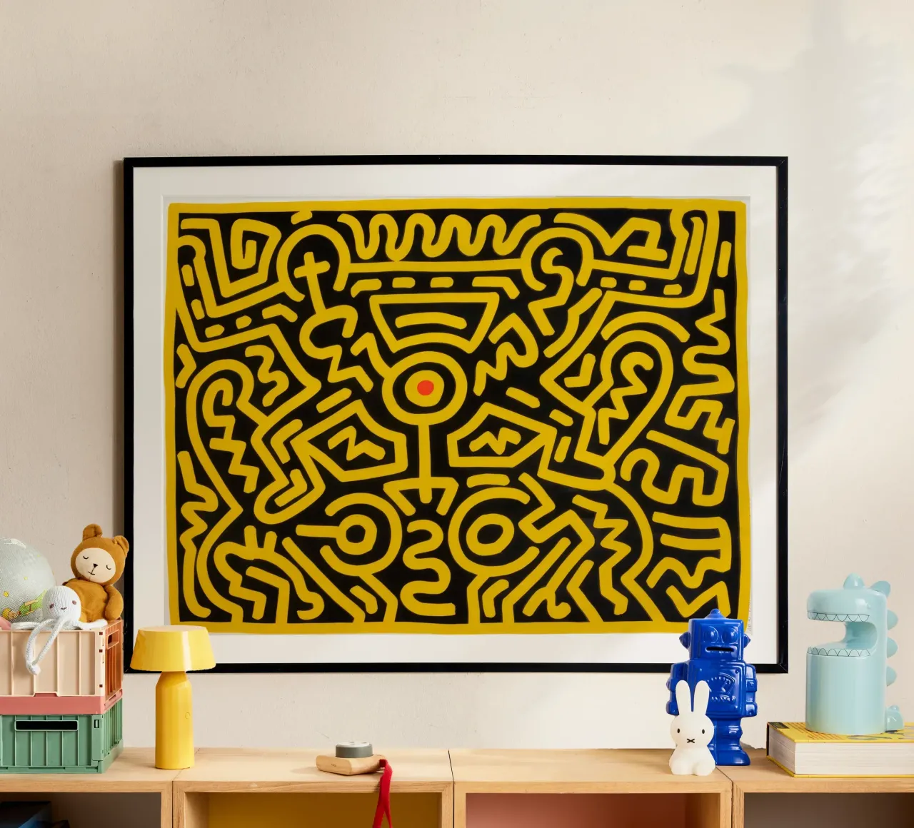 Keith Haring che cresce #4 Pop Art astratta poster da ClubArt
