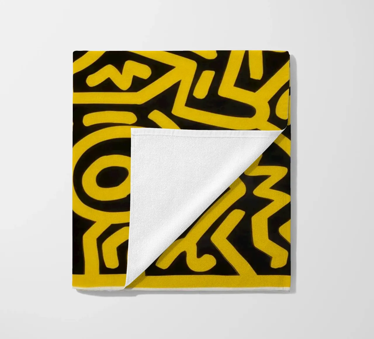 Keith Haring che cresce #4 Pop Art astratta telo mare da ClubArt