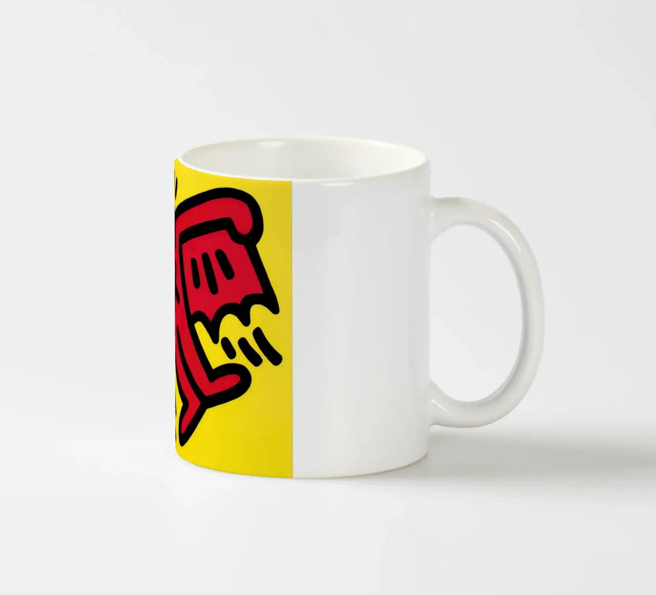 Keith Haring Icone Figura alata Pop Art tazza in ceramica da ClubArt