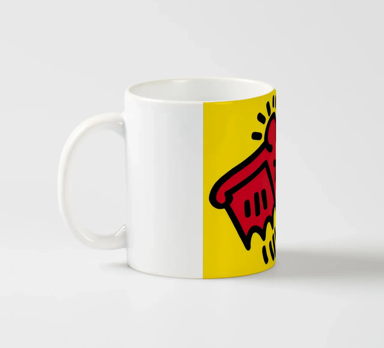 Keith Haring Icone Figura alata Pop Art tazza in ceramica da ClubArt