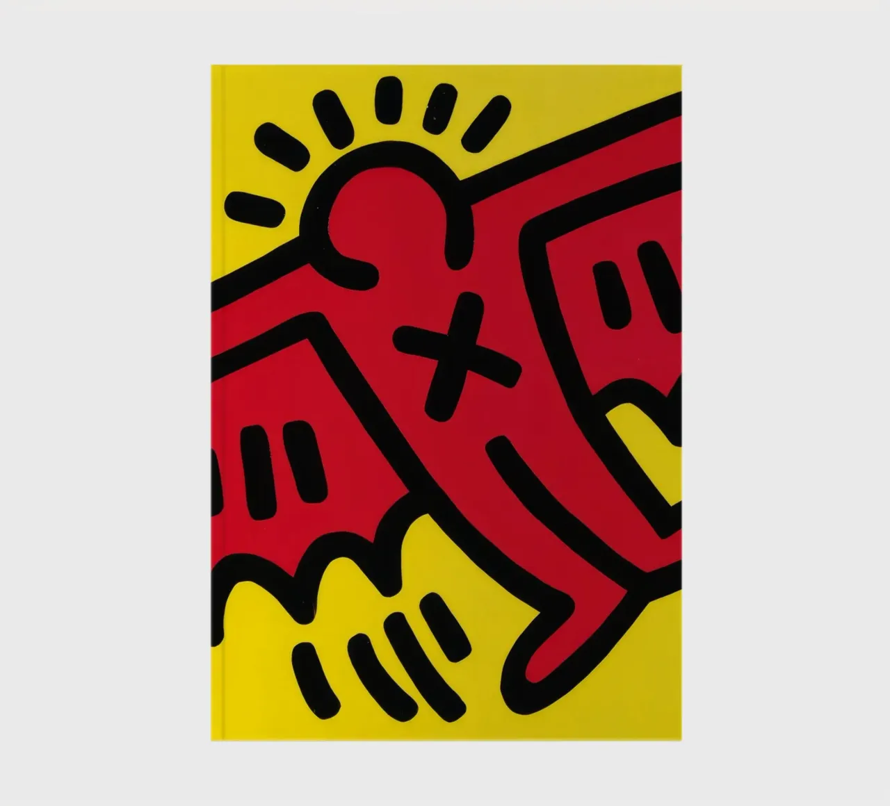 Keith Haring Icons Winged Figure Pop Art notebook by ClubArt