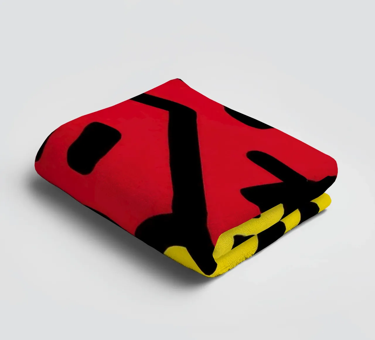 Keith Haring Icons Winged Figure Pop Art towel by ClubArt
