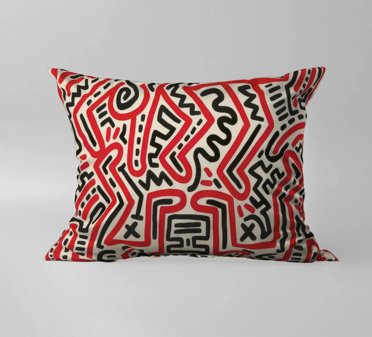 Poster della mostra di Keith Haring Fun Gallery cuscino da ClubArt