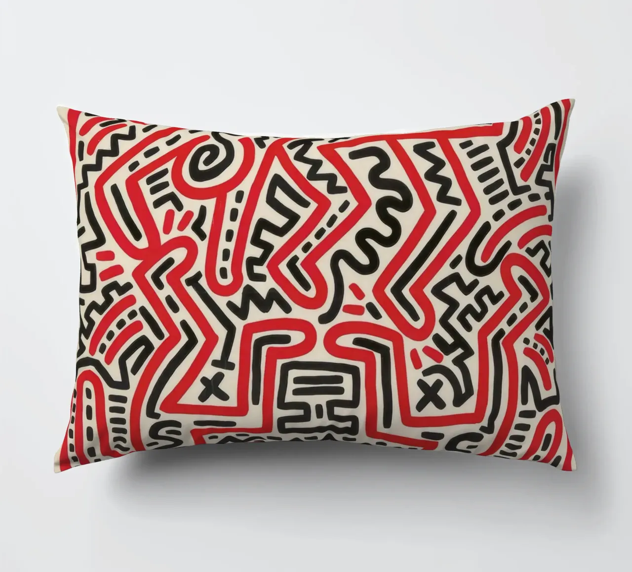 Poster della mostra di Keith Haring Fun Gallery cuscino da ClubArt