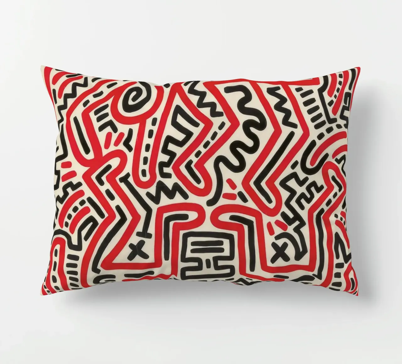 Poster della mostra di Keith Haring Fun Gallery cuscino da ClubArt