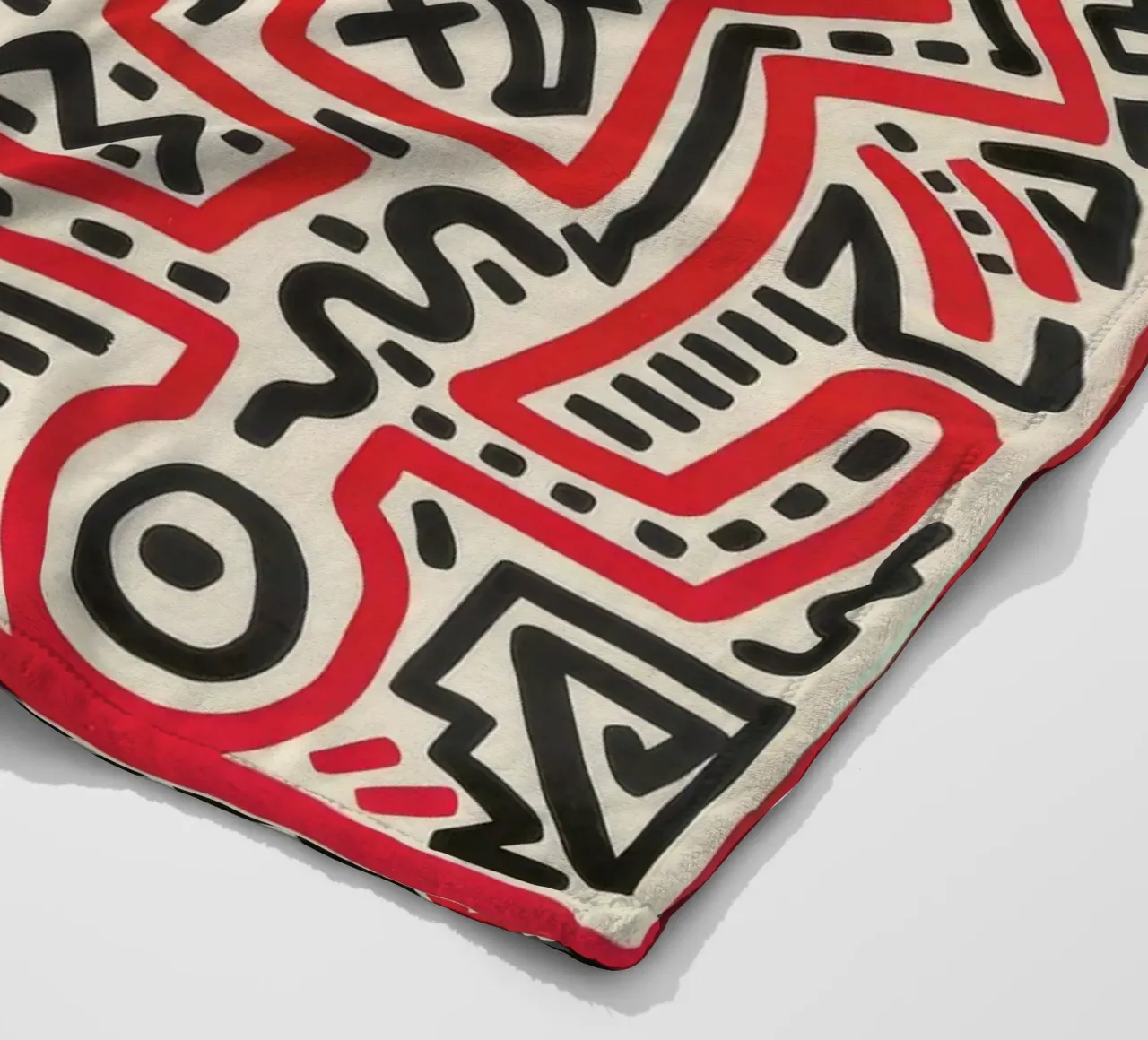 Poster della mostra di Keith Haring Fun Gallery coperta in pile da ClubArt