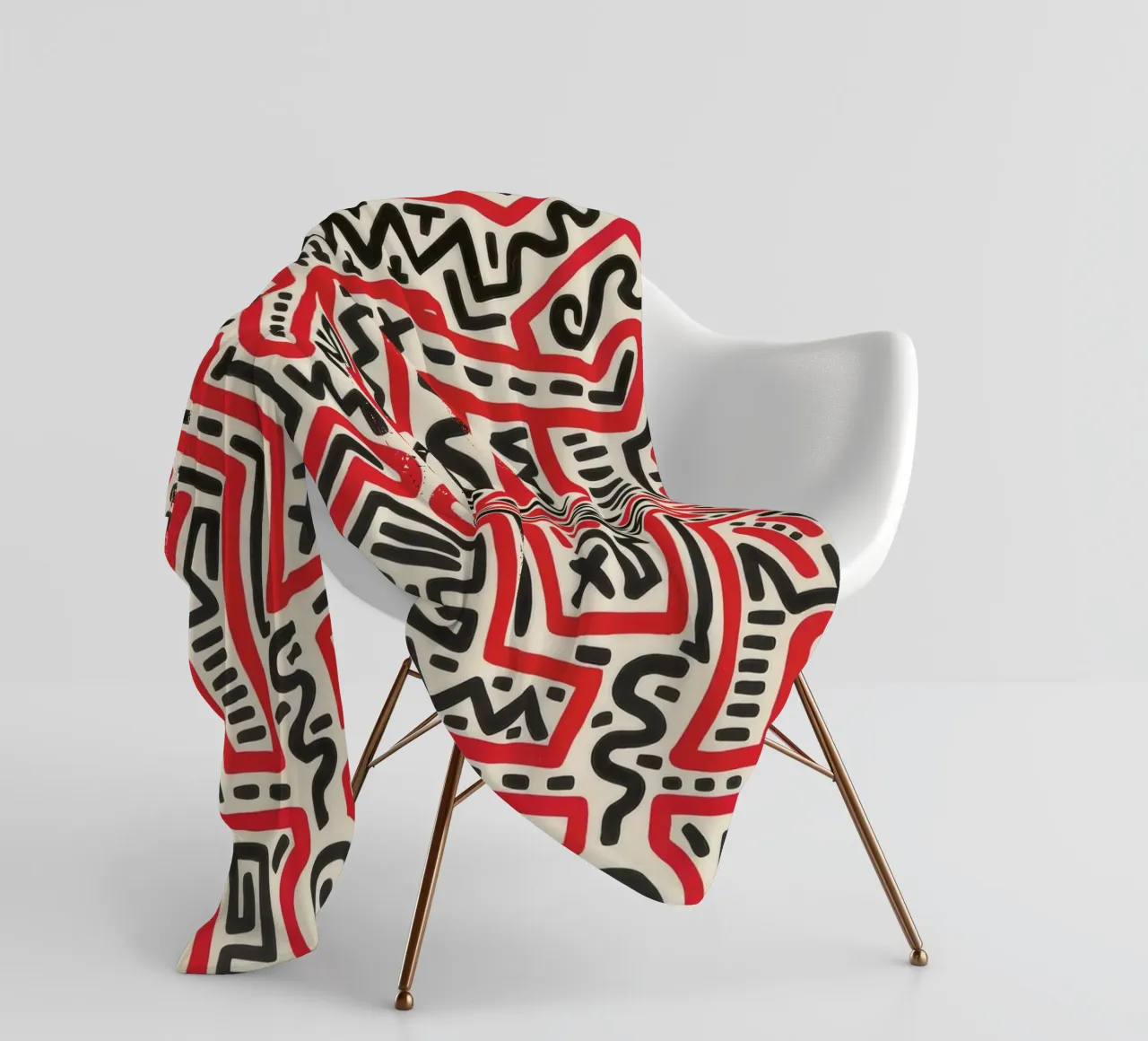 Poster della mostra di Keith Haring Fun Gallery coperta in pile da ClubArt