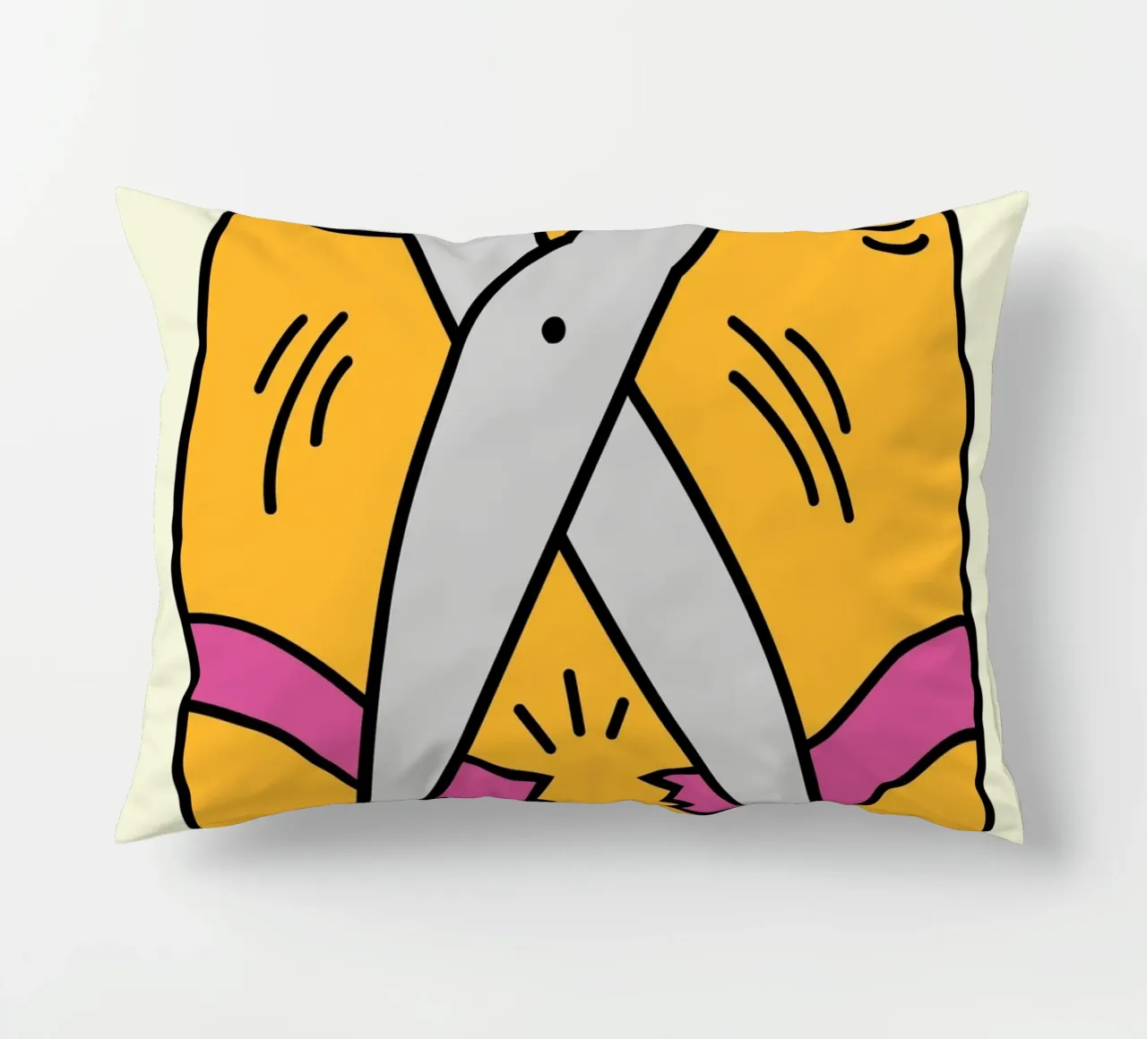 Keith Haring Scissors Pop Art Print decorative cushion by ClubArt
