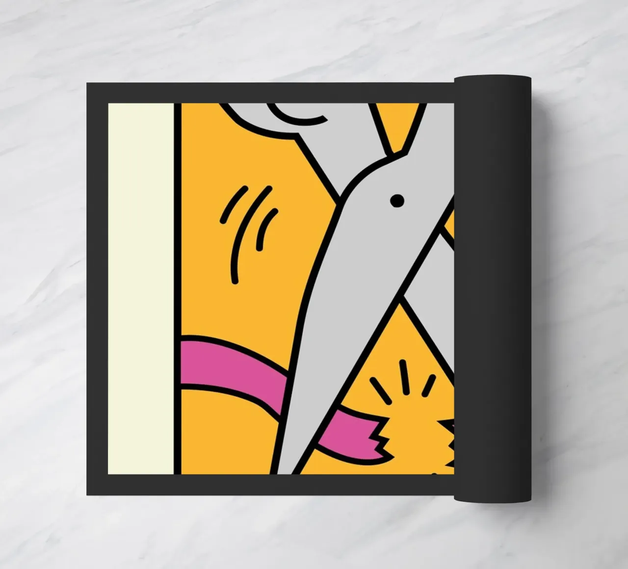 Keith Haring Ciseaux Pop Art Print paillasson de ClubArt