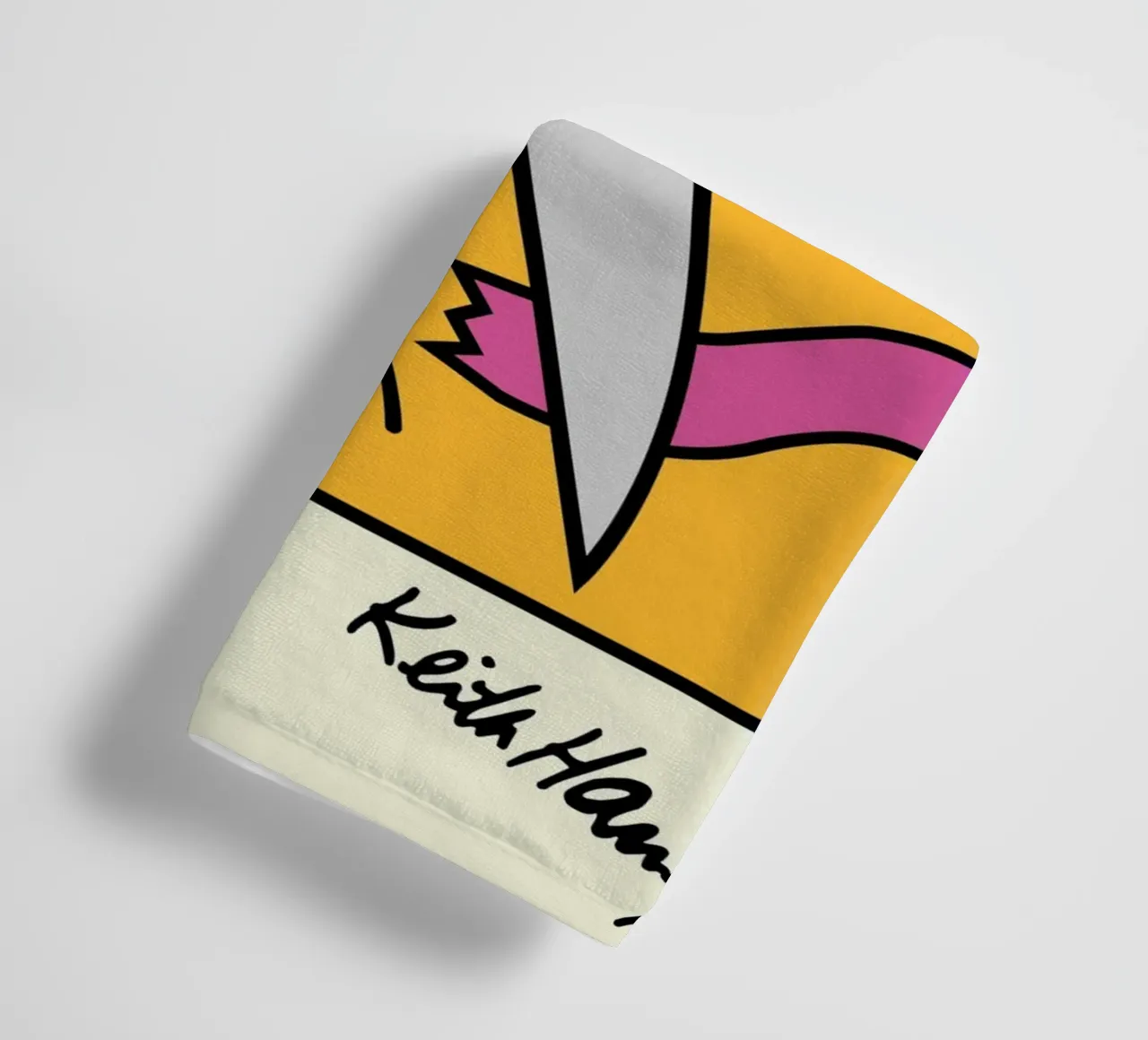 Keith Haring Ciseaux Pop Art Print serviette de bain de ClubArt