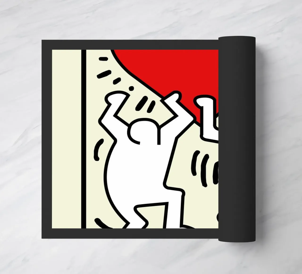Keith Haring Il cuore - Poster Pop Art zerbino da ClubArt