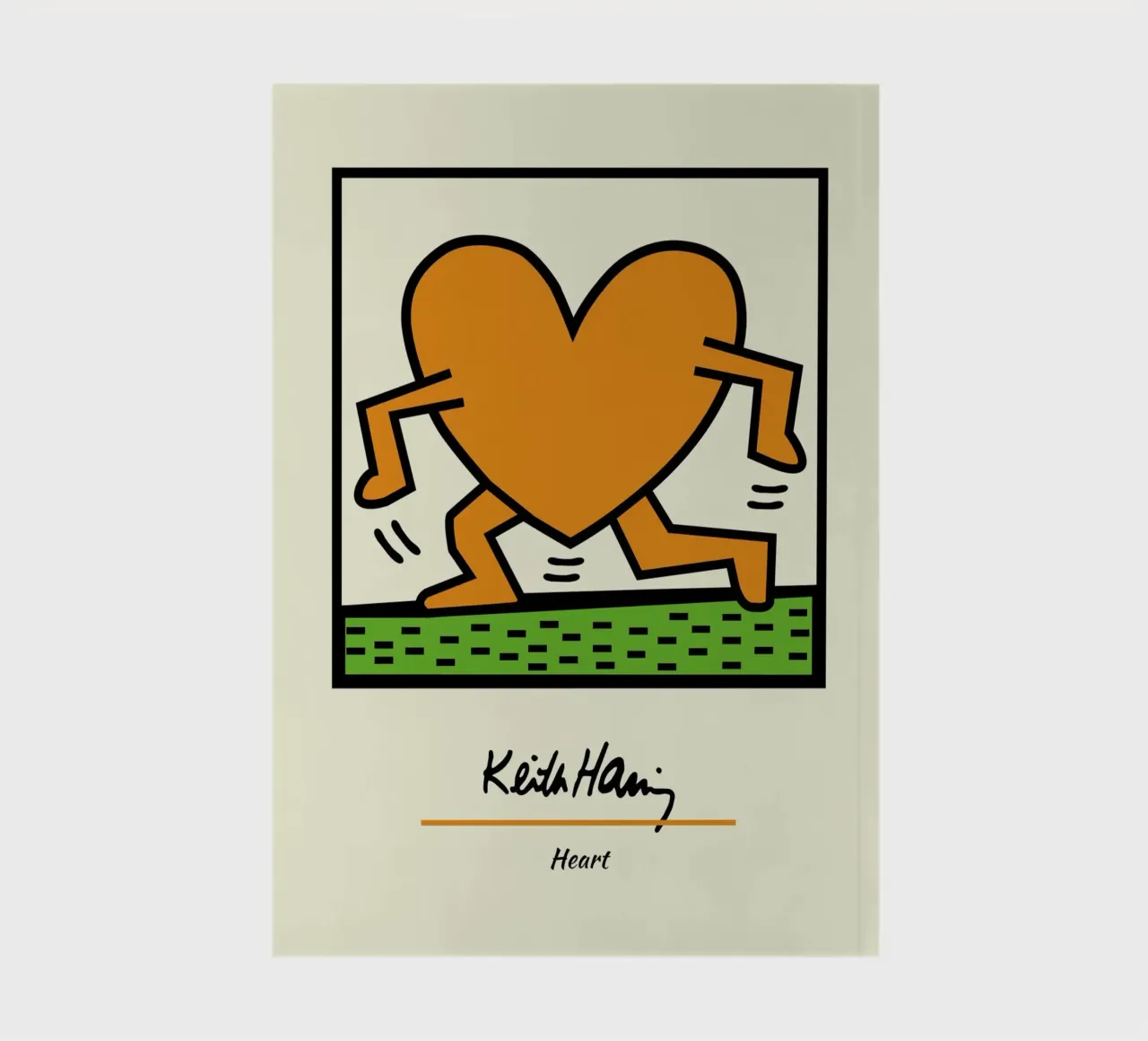 Keith Haring Heart Pop Art Print notebook by ClubArt