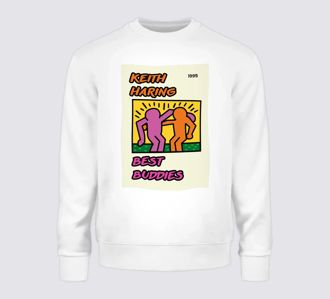 Poster di Keith Haring per l'amicizia dei migliori amici felpa da ClubArt