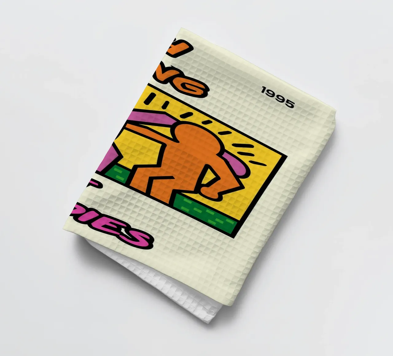 Keith Haring Best Buddies Affiche d'amitié torchon de ClubArt
