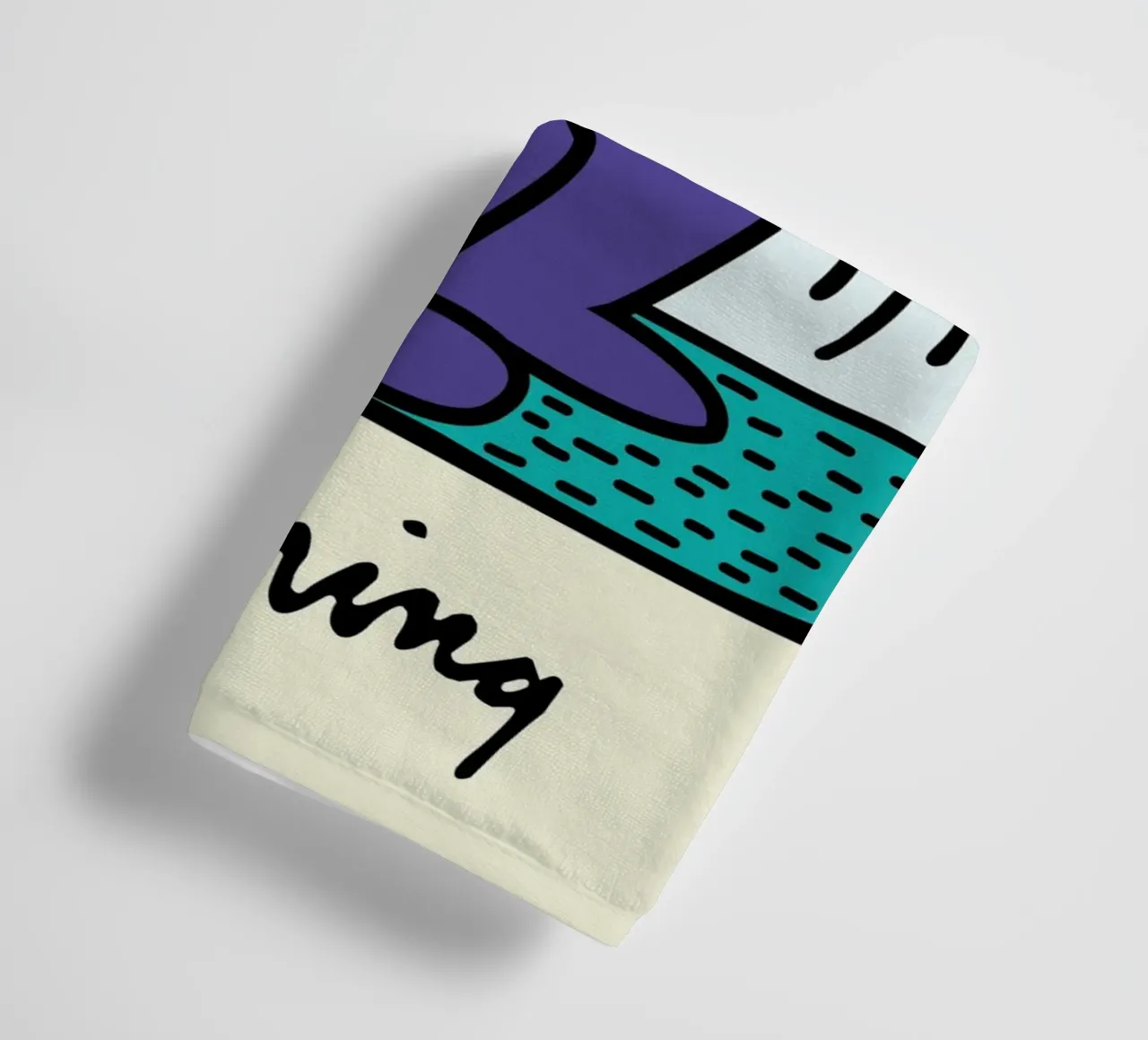 Keith Haring Radiant Figure Pop Art Print towel by ClubArt
