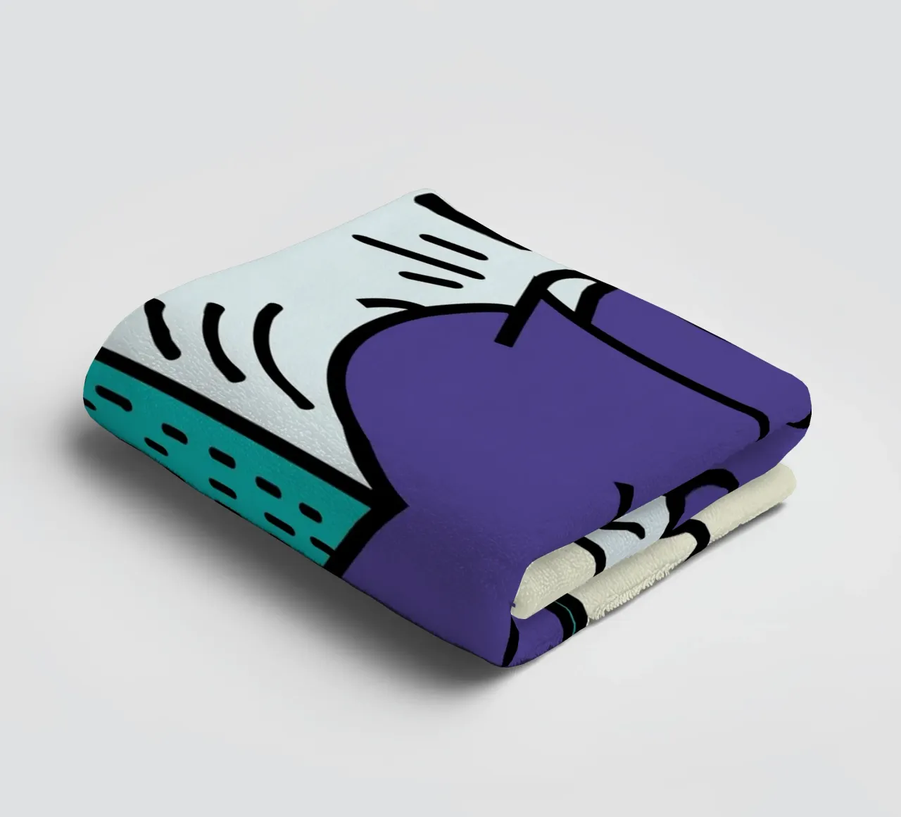 Keith Haring Radiant Figure Pop Art Print towel by ClubArt