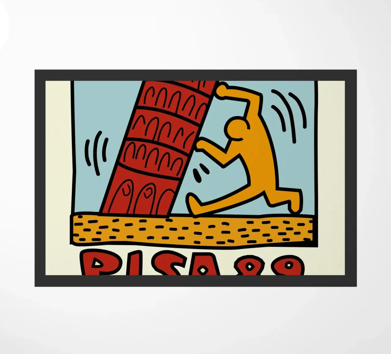 Keith Haring Pisa 89 Poster Pop Art zerbino da ClubArt