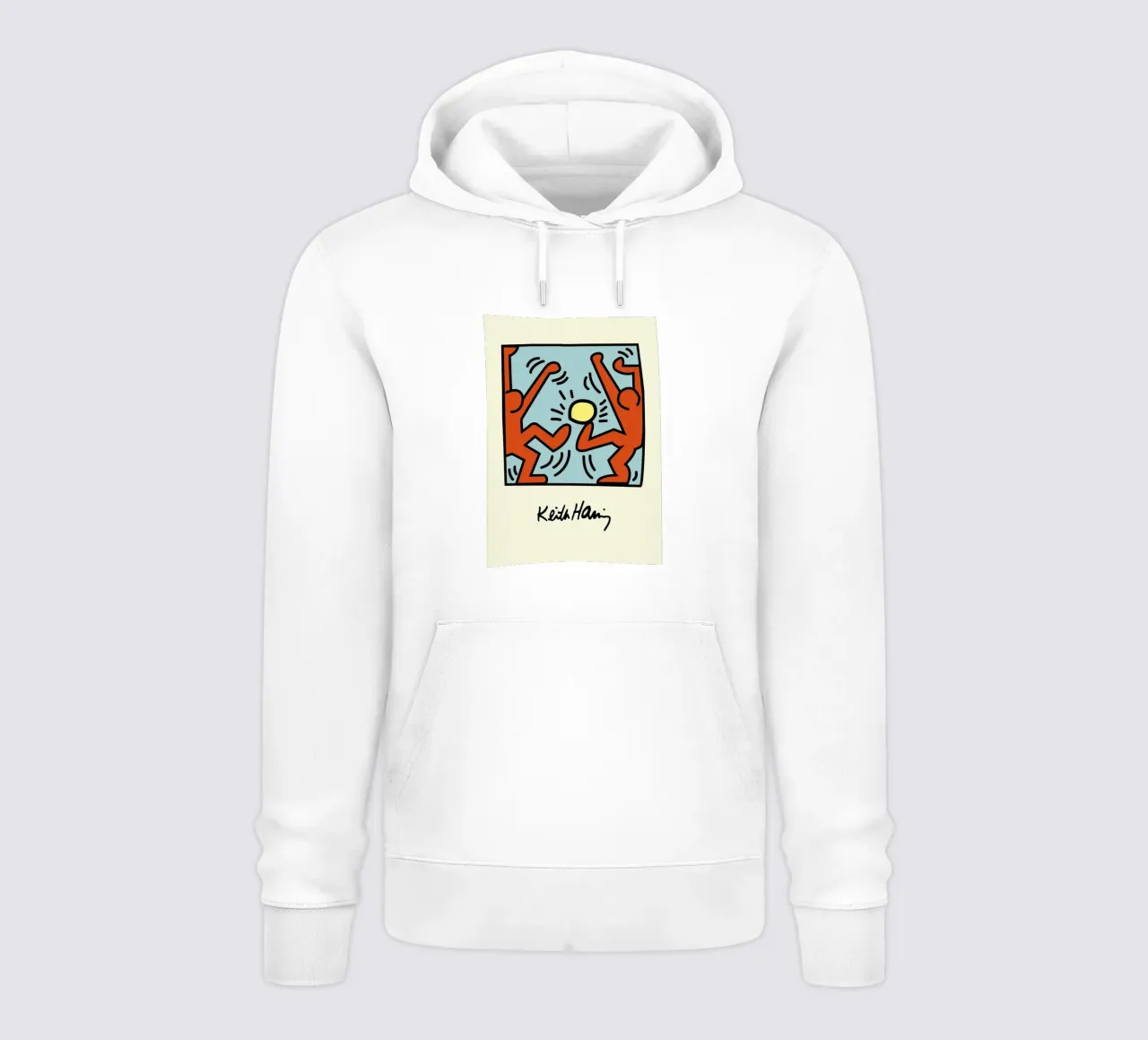 Keith Haring - Figure radiose - stampa pop art felpa con cappuccio da ClubArt