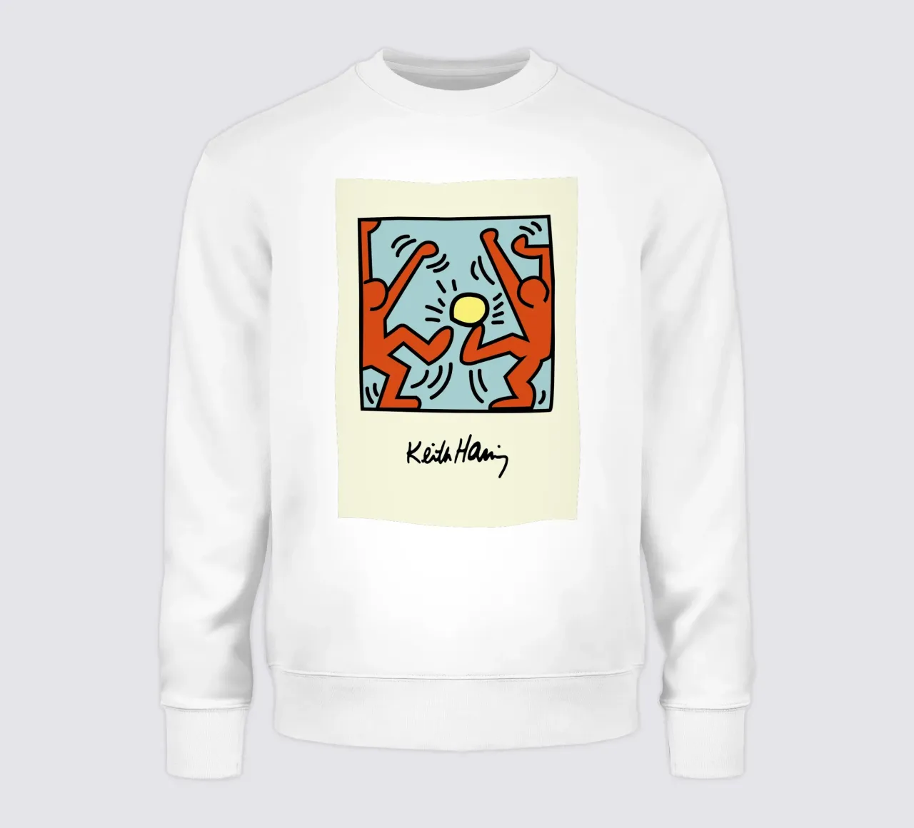 Keith Haring - Figure radiose - stampa pop art felpa da ClubArt
