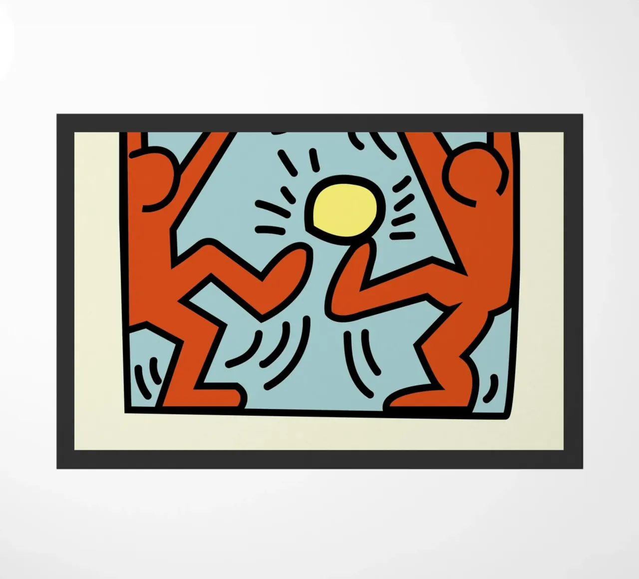 Keith Haring - Figure radiose - stampa pop art zerbino da ClubArt