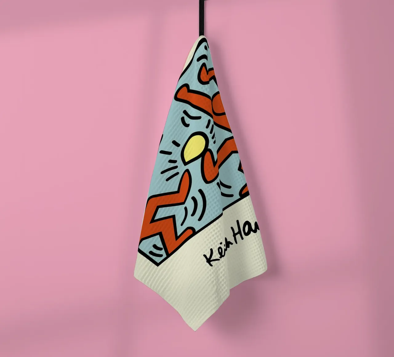 Keith Haring Radiant Figures Pop Art Print torchon de ClubArt
