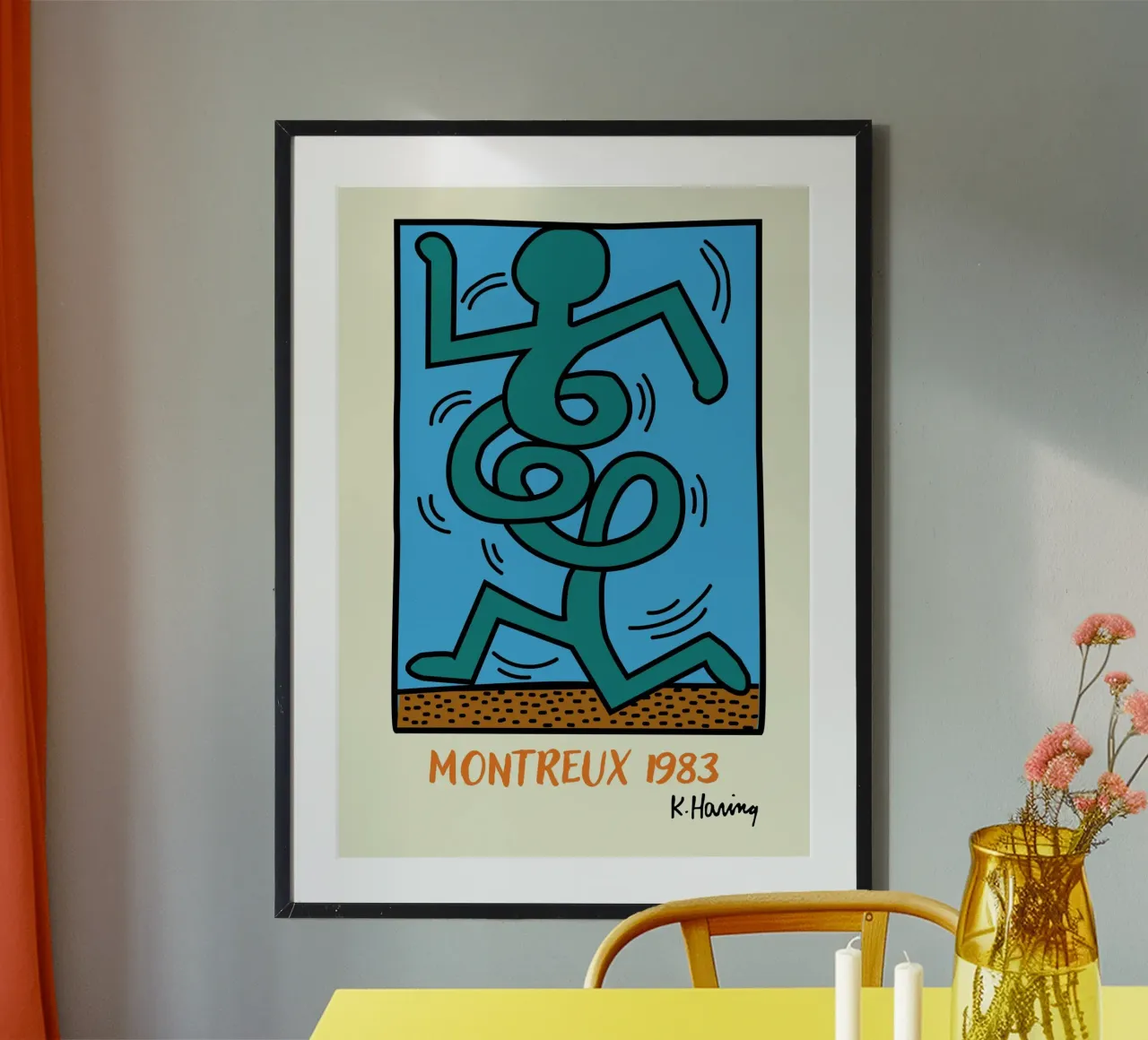Poster del Festival del Jazz di Montreux di Keith Haring poster da ClubArt