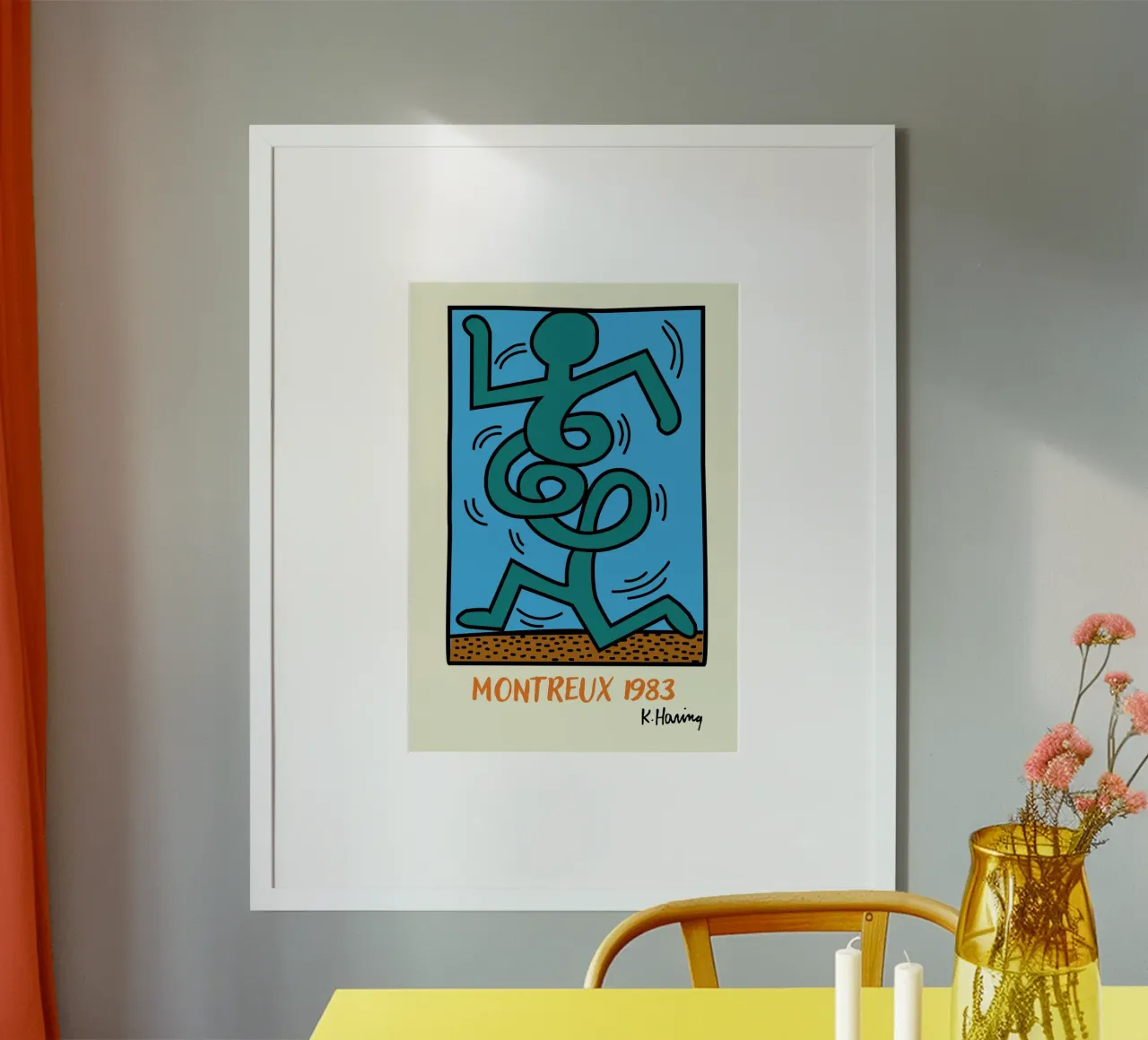 Poster del Festival del Jazz di Montreux di Keith Haring poster da ClubArt