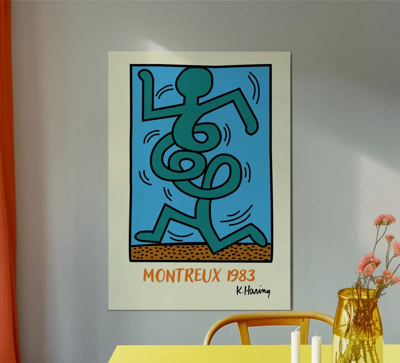 Poster del Festival del Jazz di Montreux di Keith Haring poster da ClubArt