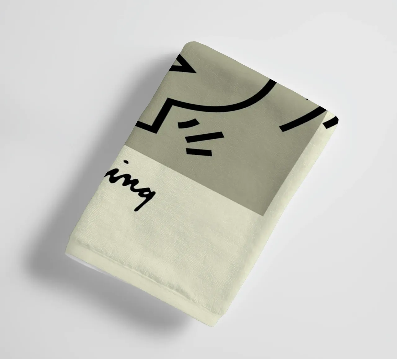 Keith Haring Flower Figure Pop Art Print towel by ClubArt