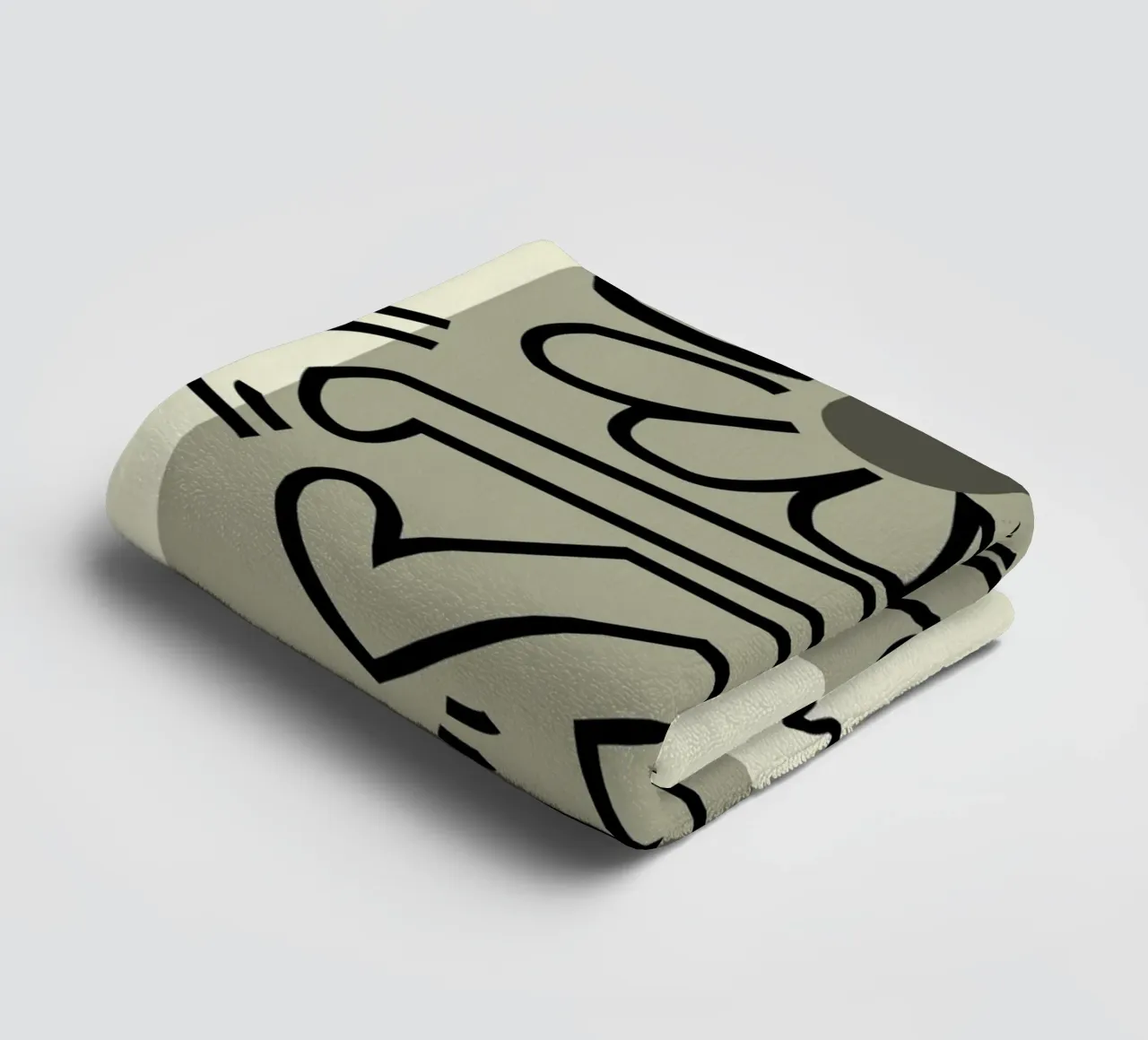 Keith Haring Flower Figure Pop Art Print towel by ClubArt