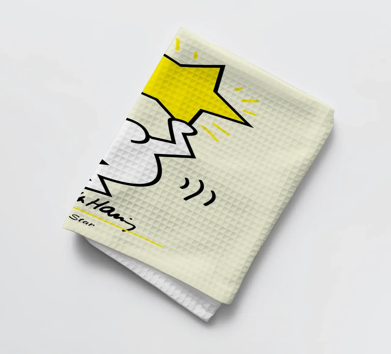 Keith Haring Star Pop Art Print torchon de ClubArt