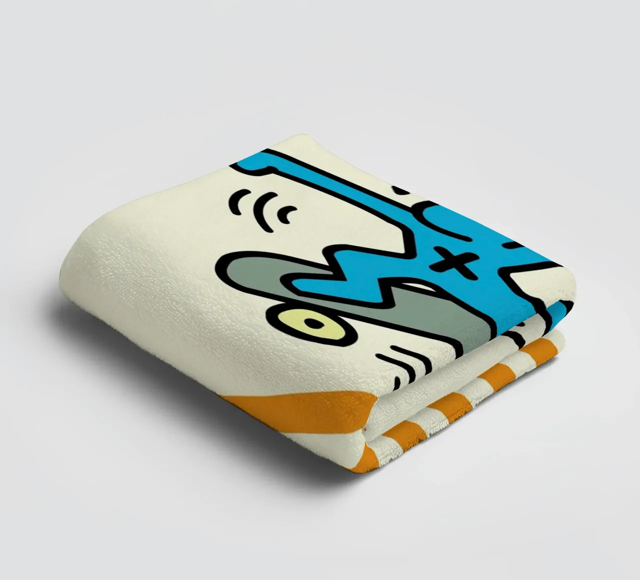Keith Haring Skateboarder Pop Art Print towel by ClubArt