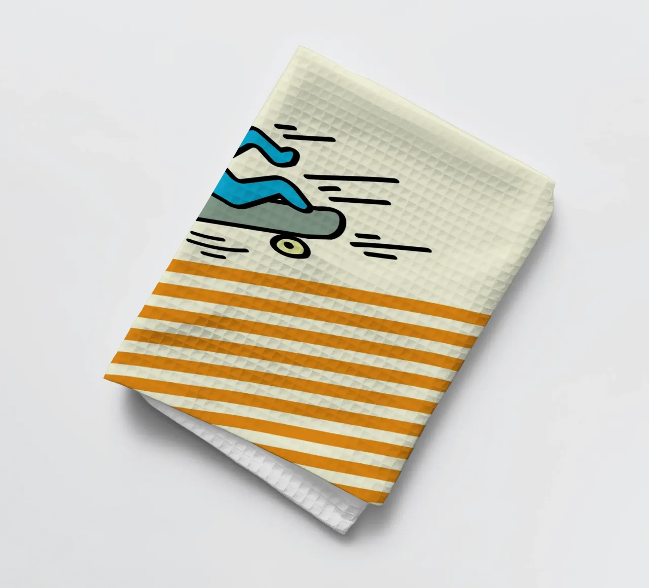 Keith Haring Skateboarder Pop Art Print torchon de ClubArt