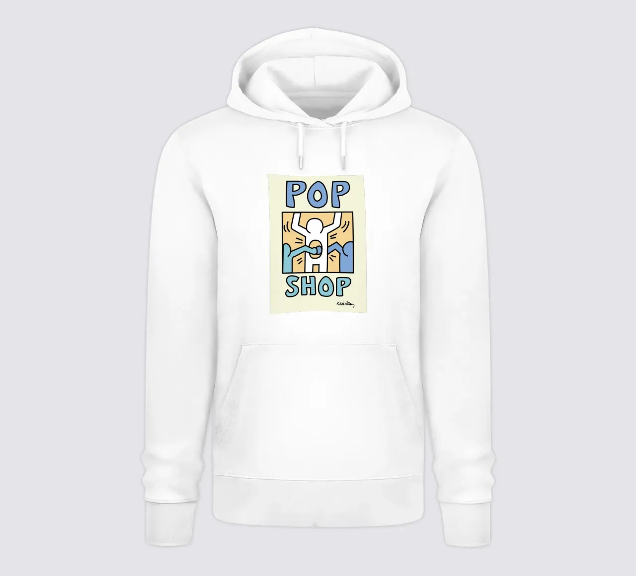 Poster di Keith Haring Pop Shop Street Art felpa con cappuccio da ClubArt