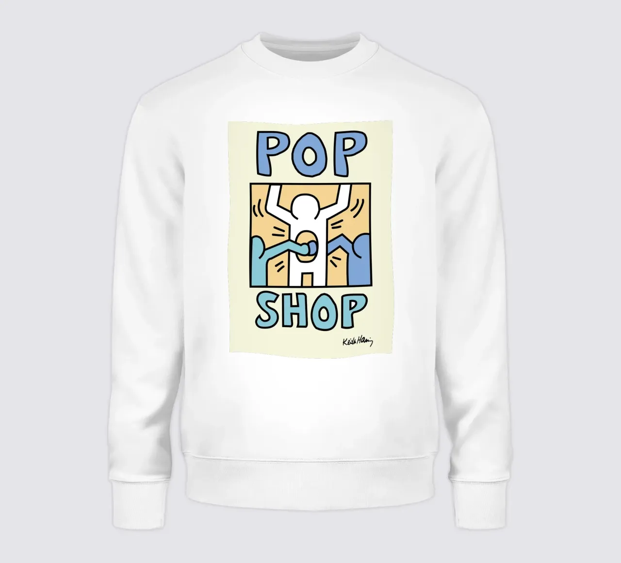 Poster di Keith Haring Pop Shop Street Art felpa da ClubArt