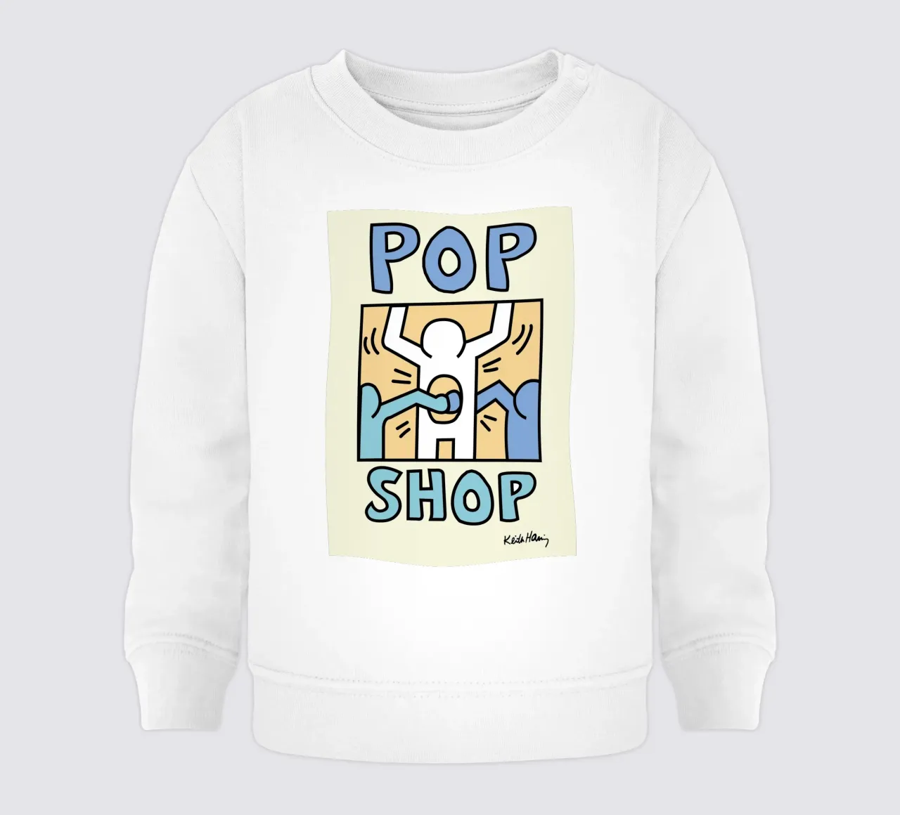 Poster di Keith Haring Pop Shop Street Art felpa neonato da ClubArt