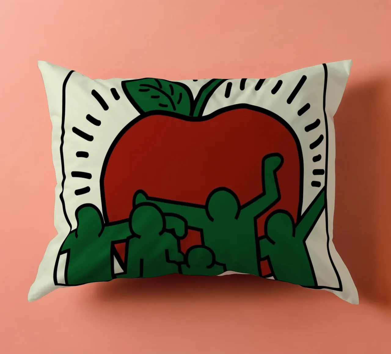 Poster di Keith Haring New York Big Apple cuscino da ClubArt