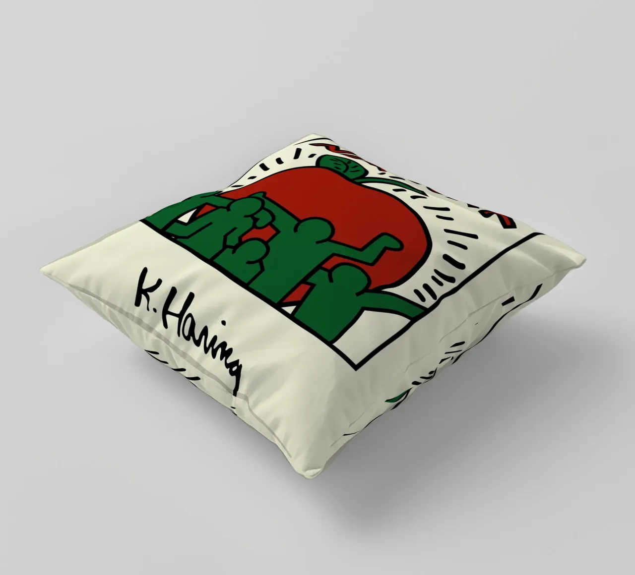 Poster di Keith Haring New York Big Apple cuscino da ClubArt