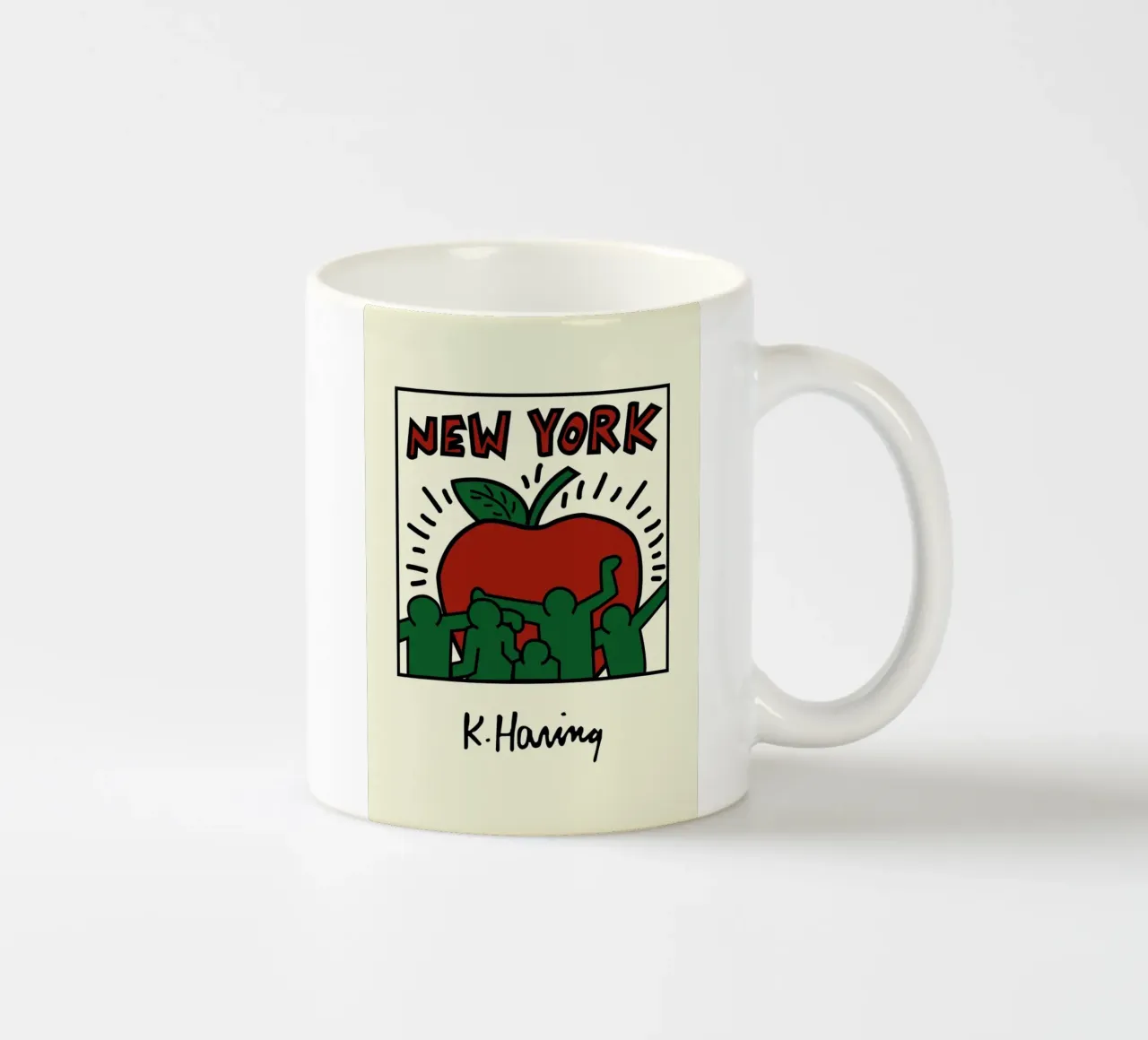 Poster di Keith Haring New York Big Apple tazza in ceramica da ClubArt