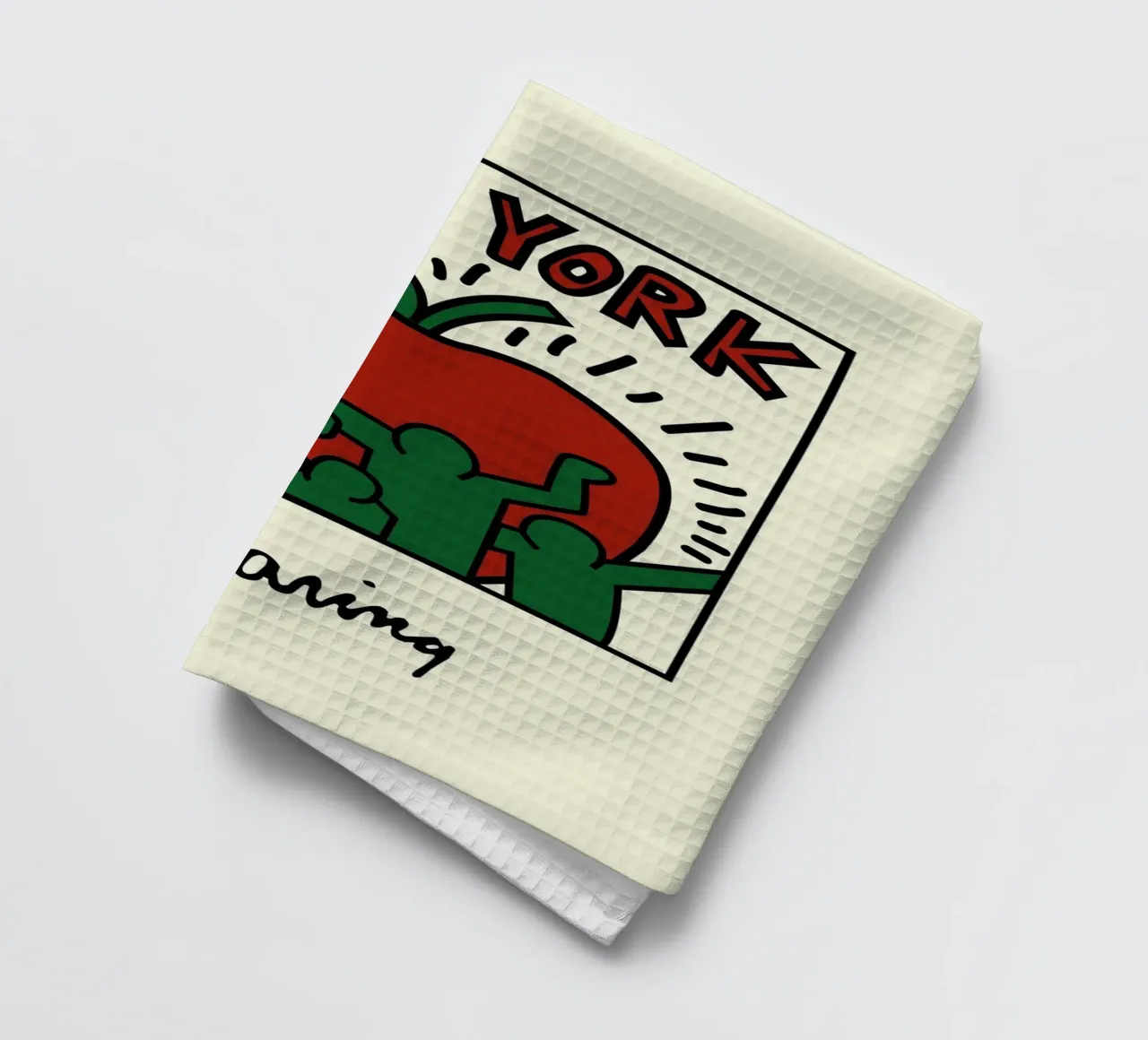 Poster di Keith Haring New York Big Apple canovaccio da cucina da ClubArt