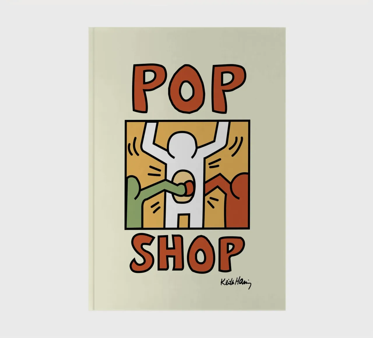 Keith Haring Pop Shop Art Print notebook by ClubArt