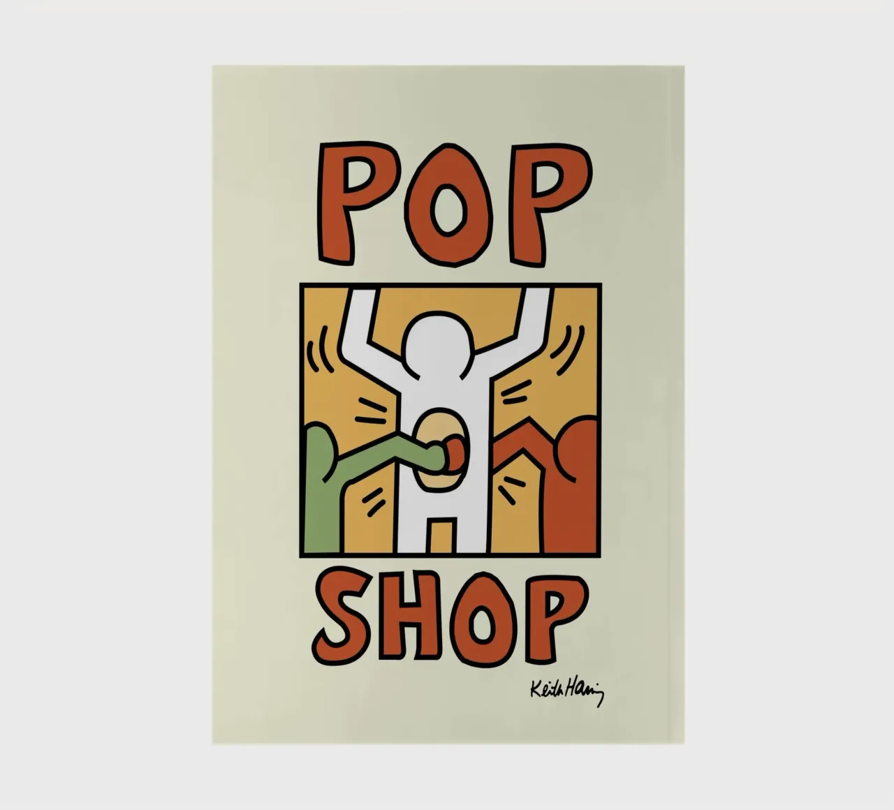 Keith Haring Pop Shop Art Print notebook by ClubArt