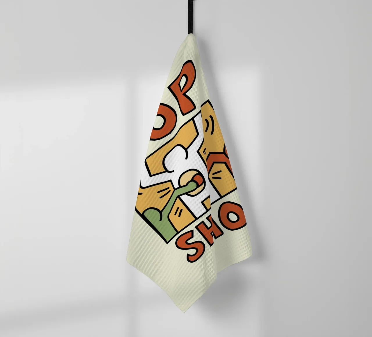 Keith Haring Pop Shop Art Print torchon de ClubArt
