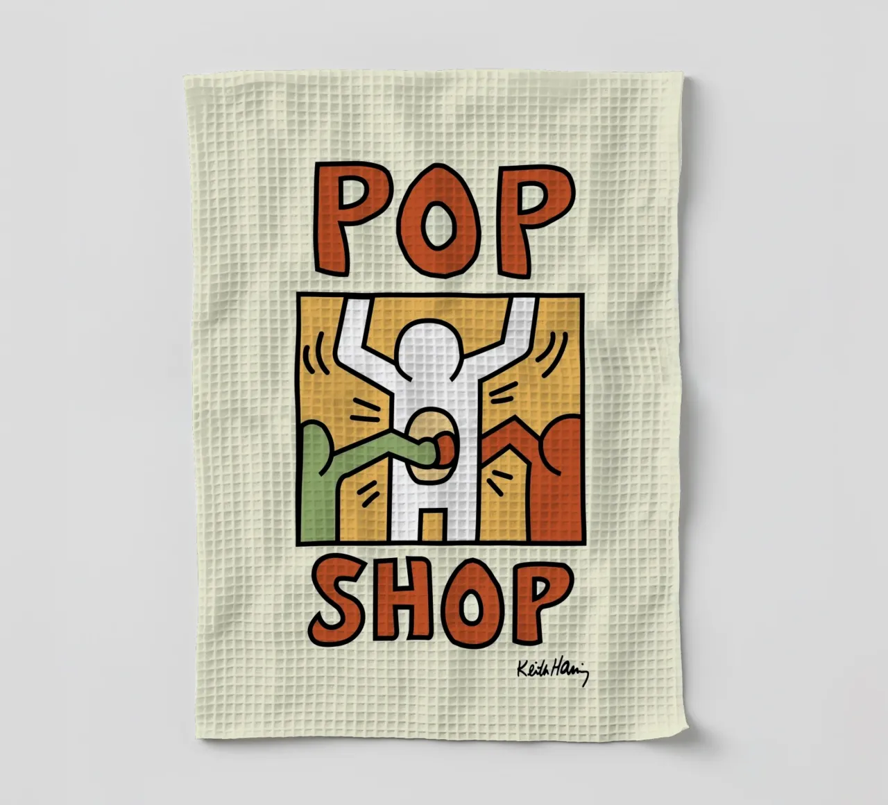 Keith Haring Pop Shop Art Print torchon de ClubArt
